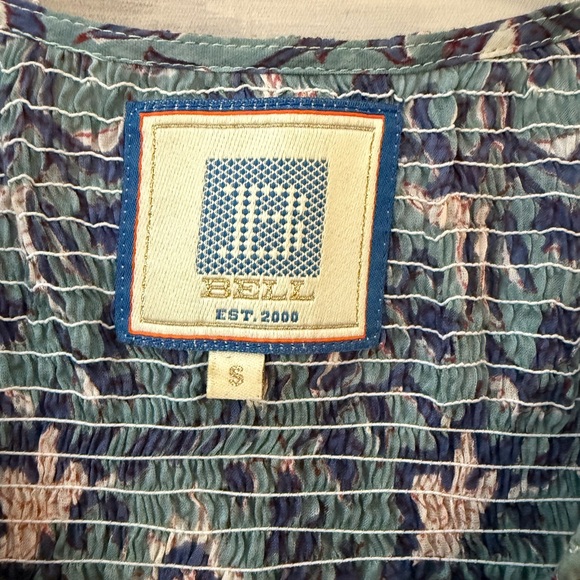 Alicia Bell Floral Ruffle Sleeve Silk Blouse - Picture 3 of 6